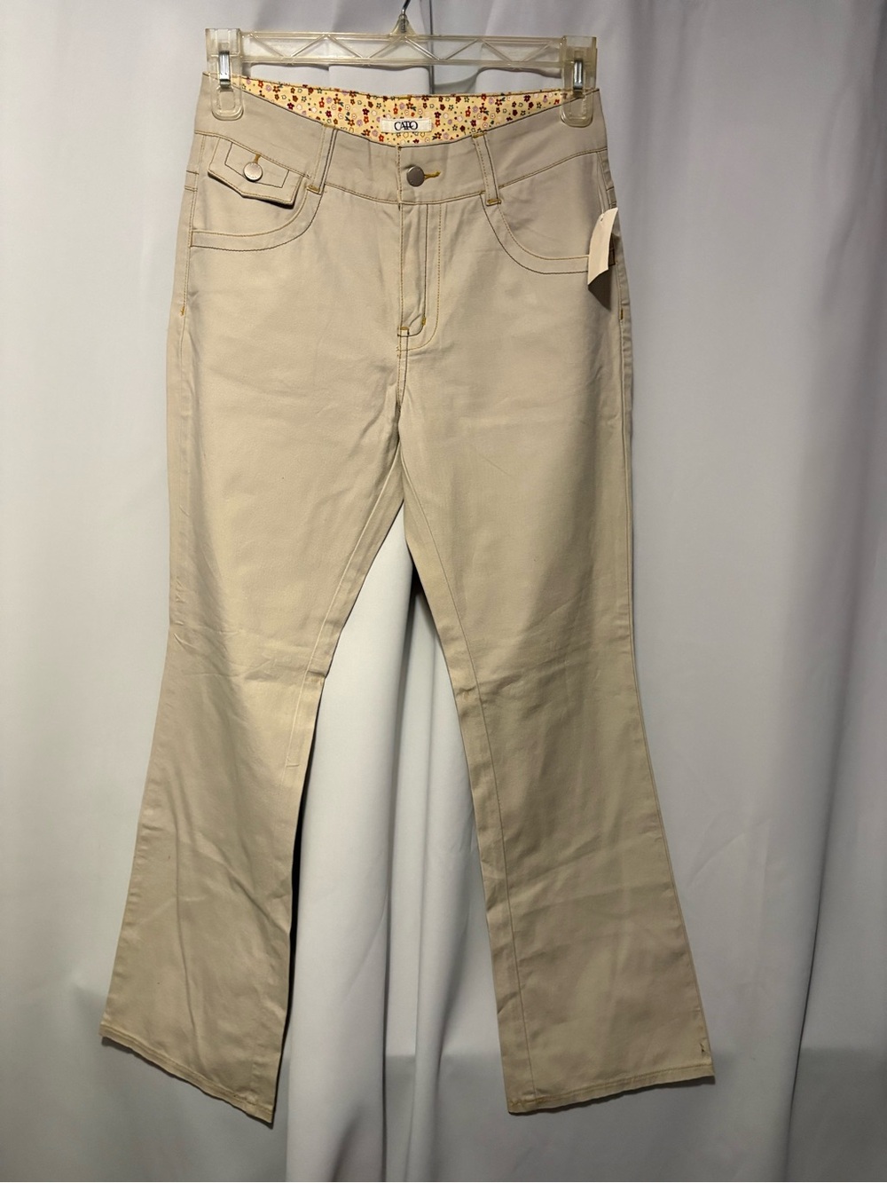 Cato Cream Flare Wide-Leg Jeans 👀@AllPics